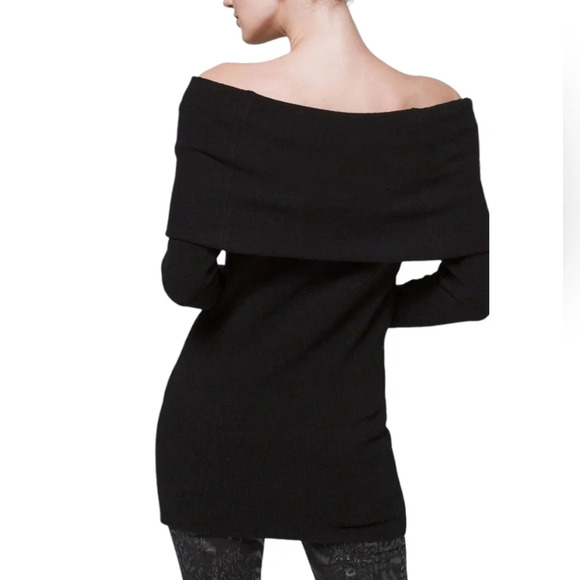 White House Black Market-NWOT  Foldover Off-the-Shoulder Sweater - Picture 3 of 5